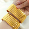 Simple Square Plaid 316L Stainless Steel Gold Plated Electroplating Niche Geometry Bracelet