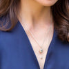 Simple Stainless Steel And Titanium Steel Fruit Pendant Necklace With 18K Real Gold Furnace Plated Electroplating Style Unisex