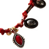 Simple Stainless Steel And Titanium Steel Handwoven Bracelet Anklet With Round Silver Coin Zircon Electroplated Geometric Design