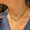 Simple Stainless Steel And Titanium Steel Multipendant Necklace With Natural Pearl Sun Cross Zircon Geometric And Heart Shape Electroplating