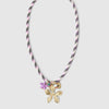 Simple Stainless Steel And Titanium Steel Necklace With Starfish Five Leaf Clover Pearl Devil's Eye Heart Shape Pendant Electroplated