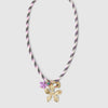 Simple Stainless Steel And Titanium Steel Necklace With Starfish Five Leaf Clover Pearl Devil's Eye Heart Shape Pendant Electroplated