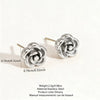 Simple Stainless Steel Floral Earrings And Necklace Set With Electroplated Finish Elegant Versatile Light Luxury Women's Accessories