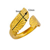 Simple Stainless Steel Geometric Heartshaped Hydraulic Ring For Women With Electroplating Design