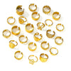 Simple Stainless Steel Geometric Heartshaped Hydraulic Ring For Women With Electroplating Design