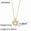 Wholesale Jewelry Simple Style Necklace 304 Stainless Steel Titanium Steel Plating Pendant Necklace