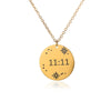 Simple Stainless Steel Letter Square Heart Pendant Necklace With Electroplating And O Chain Styling Animals And Zodiac