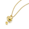 Simple Stainless Steel Necklace With Heart Shape Pendant And Electroplating
