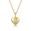 Simple Stainless Steel Necklace With Heart Shape Pendant And Electroplating