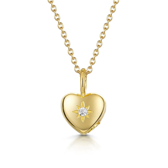 Simple Stainless Steel Necklace With Heart Shape Pendant And Electroplating