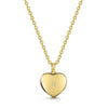 Simple Stainless Steel Necklace With Heart Shape Pendant And Electroplating