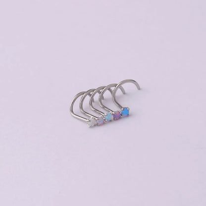 Fashion Geometric Stainless Steel Nose Studs