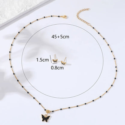 201 Stainless Steel 18K Gold Plated Fashion Butterfly