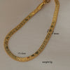 Simple Stainless Steel Rhombus Chain Bracelet Set For Unisex With 18K Gold Electroplating