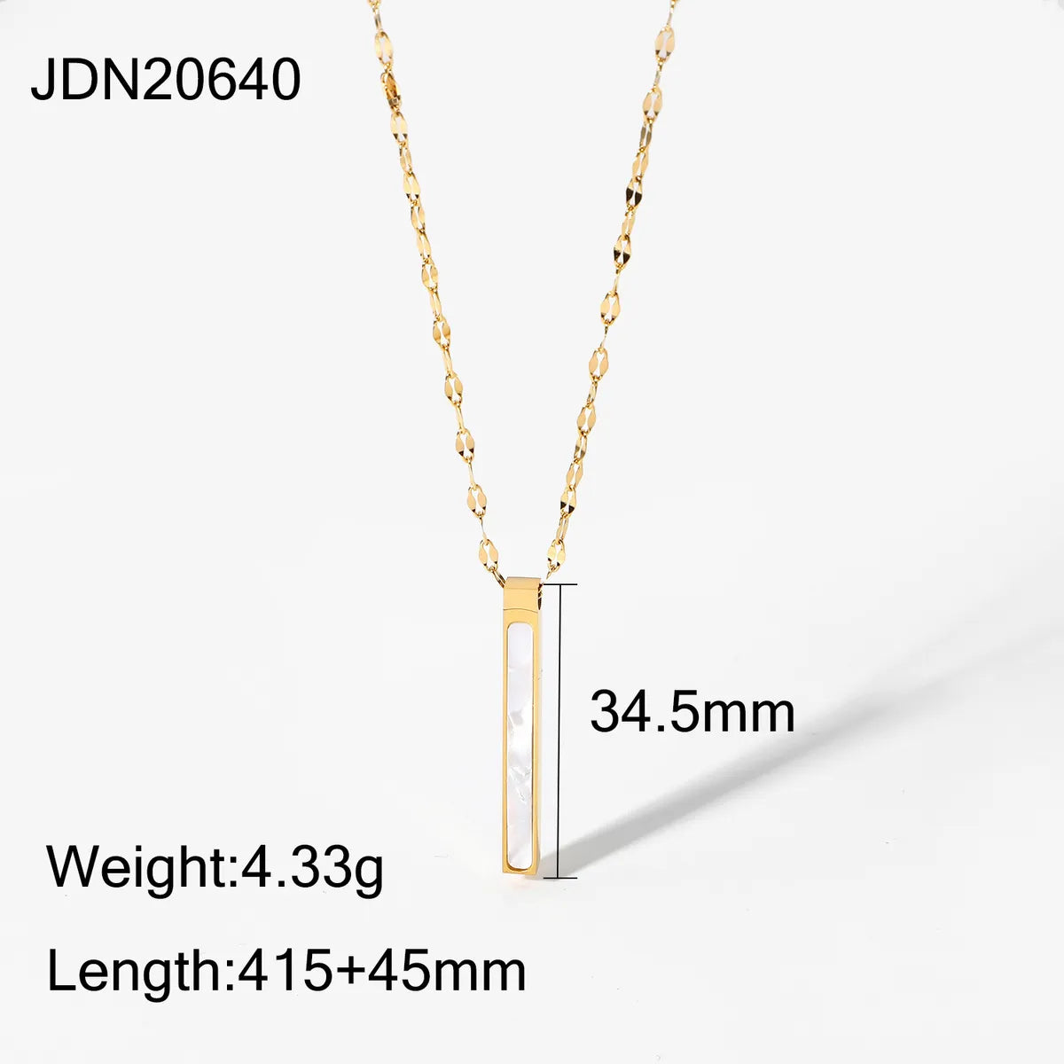 Wholesale Jewelry Fashion Stainless Steel Titanium Steel Plating Pendant Necklace