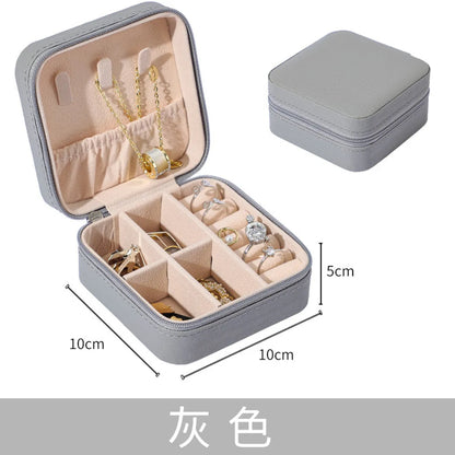 Simple Style Solid Color Cloth Jewelry Boxes