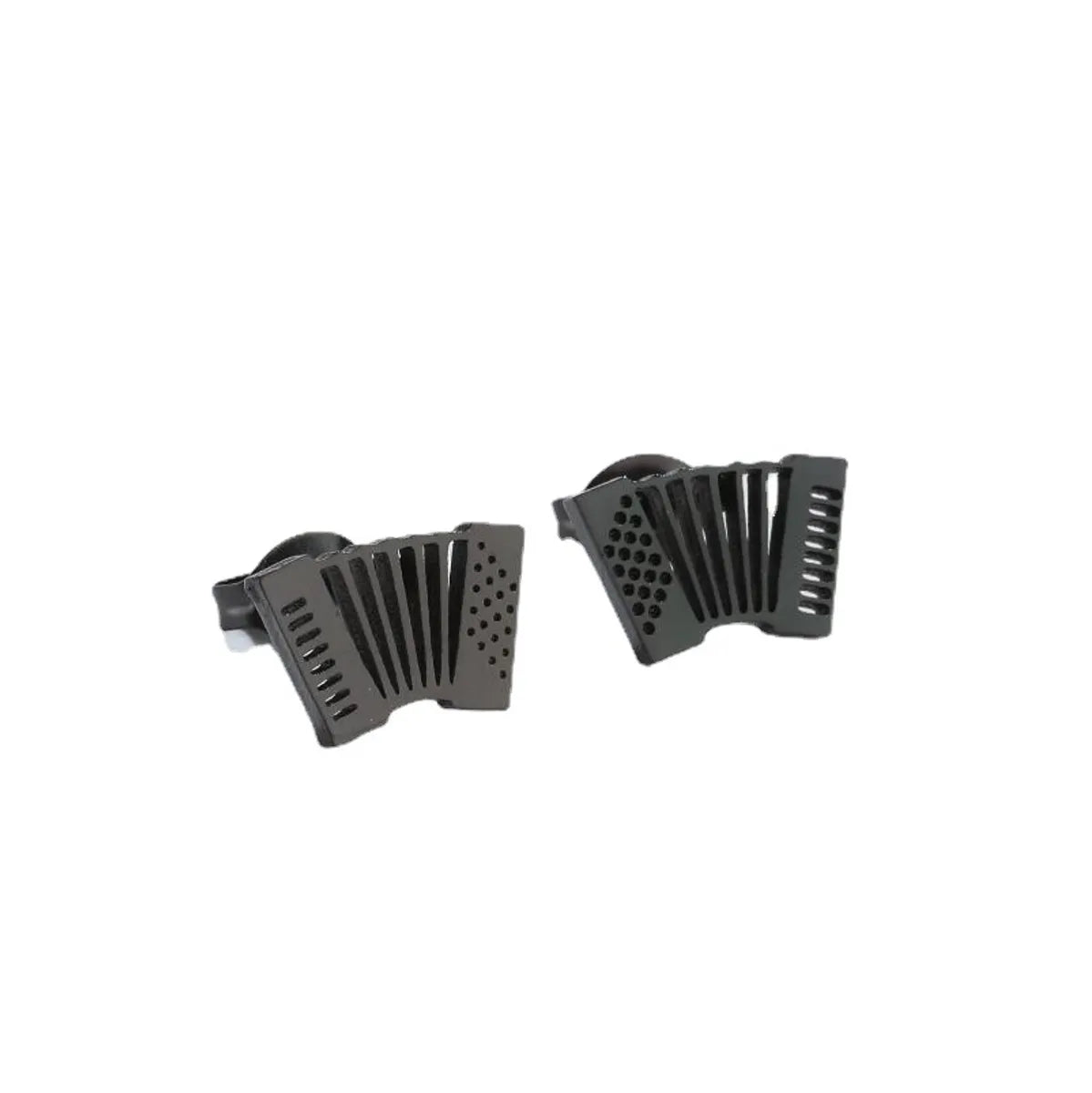 Simple Style Accordion Titanium Steel Ear Studs Plating No Inlaid Stainless Steel Earrings