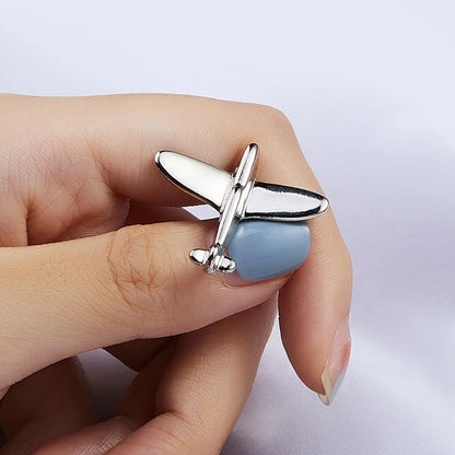 Simple Style Airplane Alloy Plating Unisex Brooches