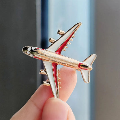 Simple Style Airplane Alloy Plating Unisex Brooches