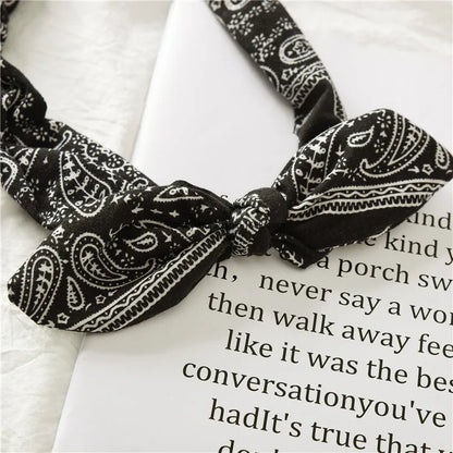 Simple Style Amoeba Flower Cloth Printing Pleated Hair Band 1 Piece