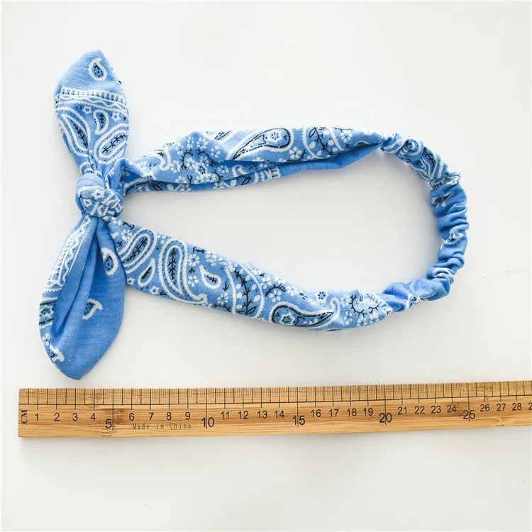 Simple Style Amoeba Flower Cloth Printing Pleated Hair Band 1 Piece