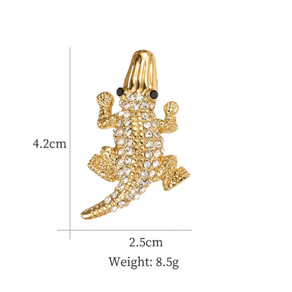 Simple Style Animal Alloy Inlay Rhinestones Pearl Unisex Brooches