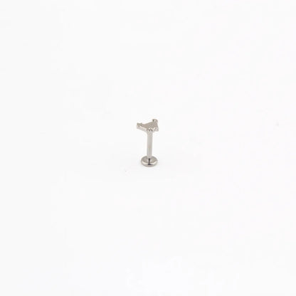 Simple Style Animal Cat Titanium Steel Lip Stud In Bulk