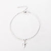 Simple Style Animal Cross Moon Gold Plated Silver Plated Imitation Pearl Alloy Wholesale Anklet