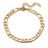 Simple Style Animal Cross Moon Gold Plated Silver Plated Imitation Pearl Alloy Wholesale Anklet