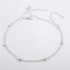 Simple Style Animal Cross Moon Gold Plated Silver Plated Imitation Pearl Alloy Wholesale Anklet