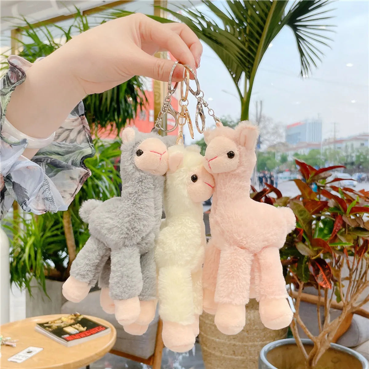 Simple Style Animal Pp Cotton Bag Pendant Keychain