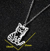 Stainless Steel Simple Style Plating Animal Pendant Necklace