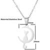 Stainless Steel Simple Style Plating Animal Pendant Necklace