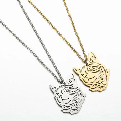 Stainless Steel Simple Style Plating Animal Pendant Necklace