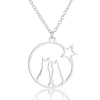 Stainless Steel Simple Style Plating Animal Pendant Necklace