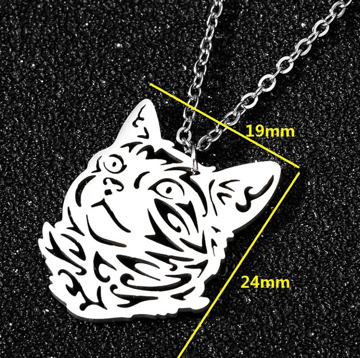 Stainless Steel Simple Style Plating Animal Pendant Necklace