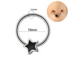 1 Piece Nose Rings & Studs Simple Style Animal Star 304 Stainless Steel