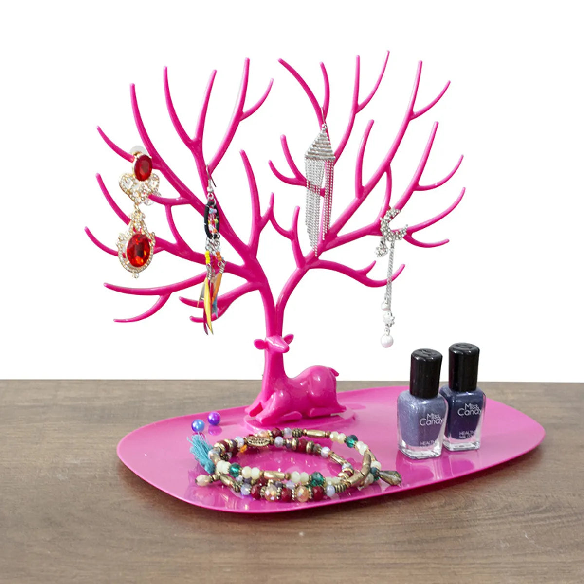 Simple Style Antlers Plastic Plastic Spraying Jewelry Rack