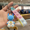Cute Simple Style Astronaut Silica Gel Women'S Keychain