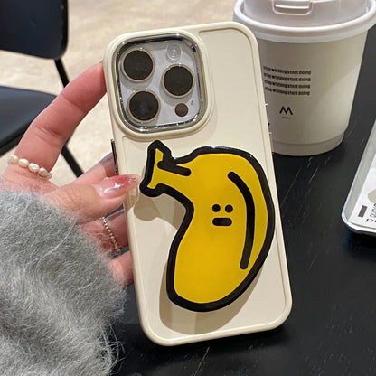 Simple Style Bear French Fries Banana Silica Gel   Phone Cases