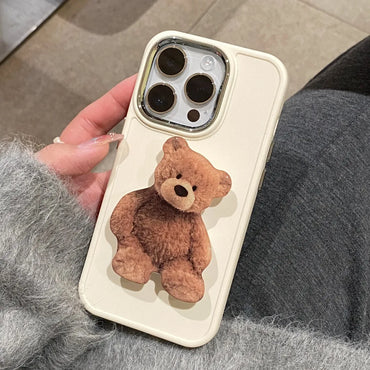 Simple Style Bear French Fries Banana Silica Gel   Phone Cases