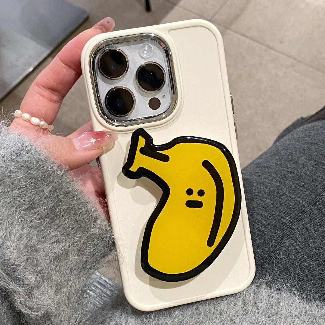 Simple Style Bear French Fries Banana Silica Gel   Phone Cases