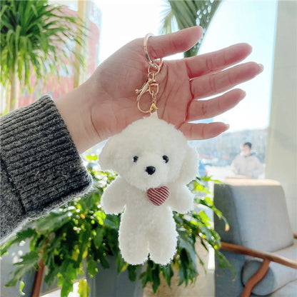 Simple Style Bear Pp Cotton Bag Pendant Keychain