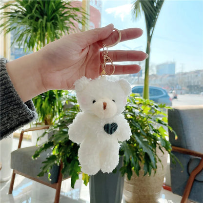 Simple Style Bear Pp Cotton Bag Pendant Keychain