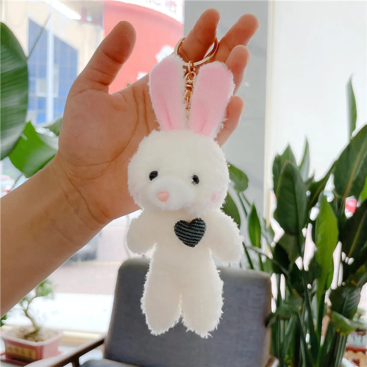 Simple Style Bear Pp Cotton Bag Pendant Keychain