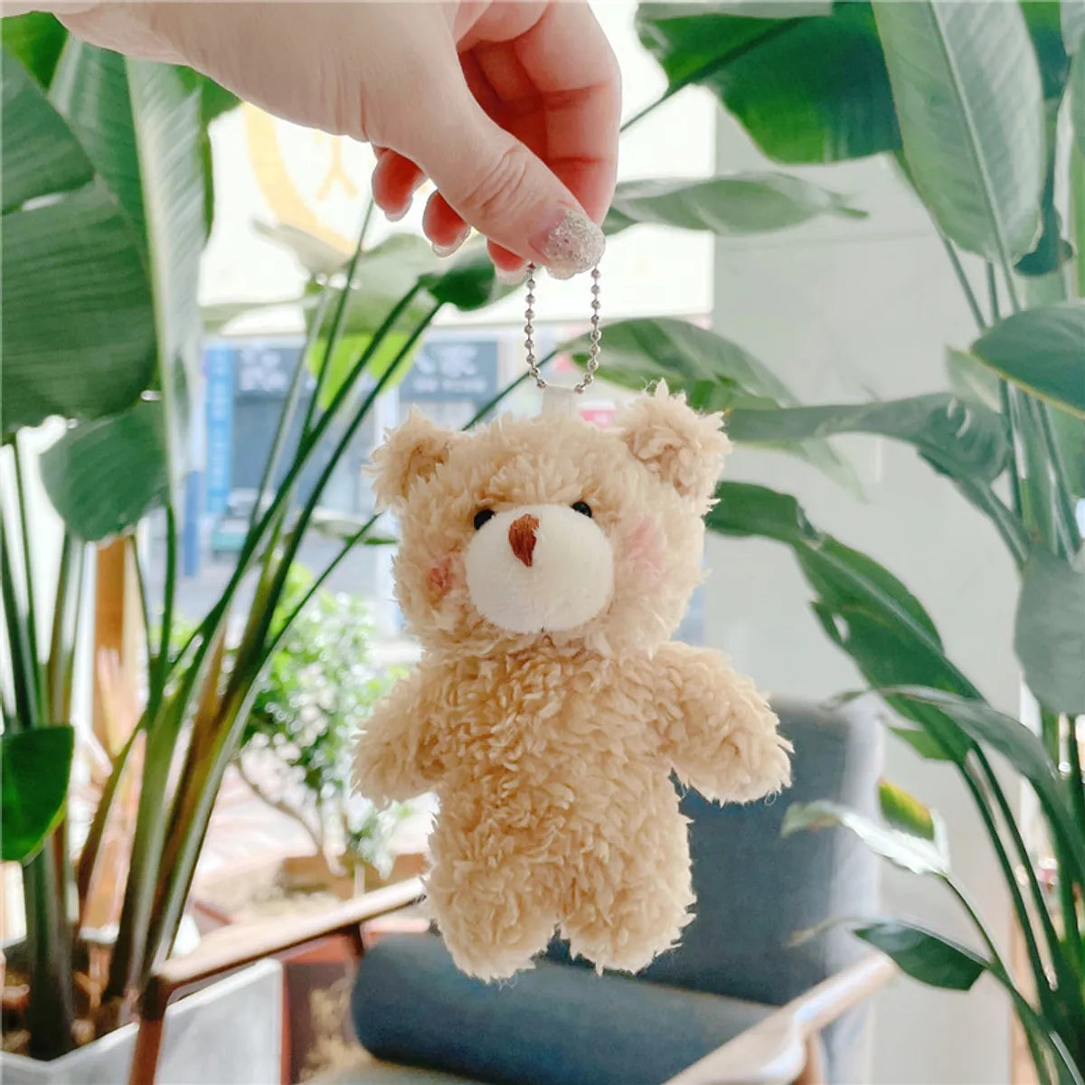 Simple Style Bear Pp Cotton Bag Pendant Keychain