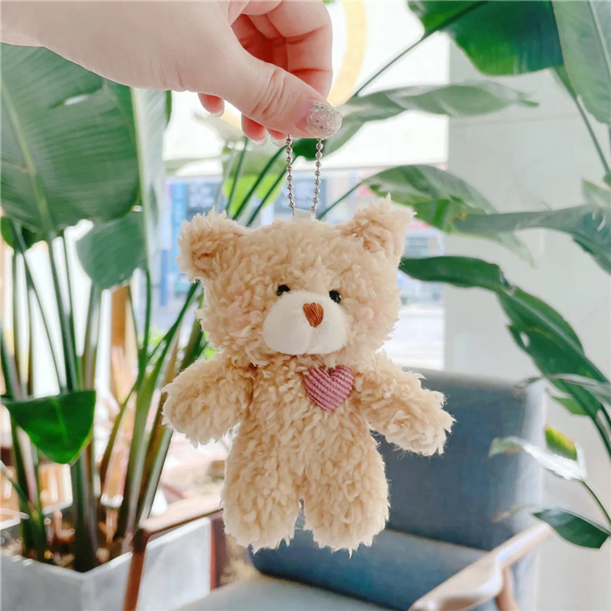 Simple Style Bear Pp Cotton Bag Pendant Keychain