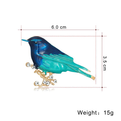 Simple Style Bird Alloy Inlay Rhinestones Unisex Brooches