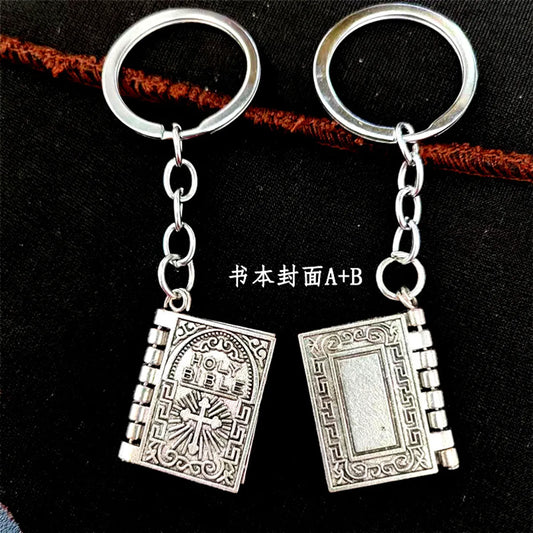 Simple Style Book Letter Alloy Plating Keychain