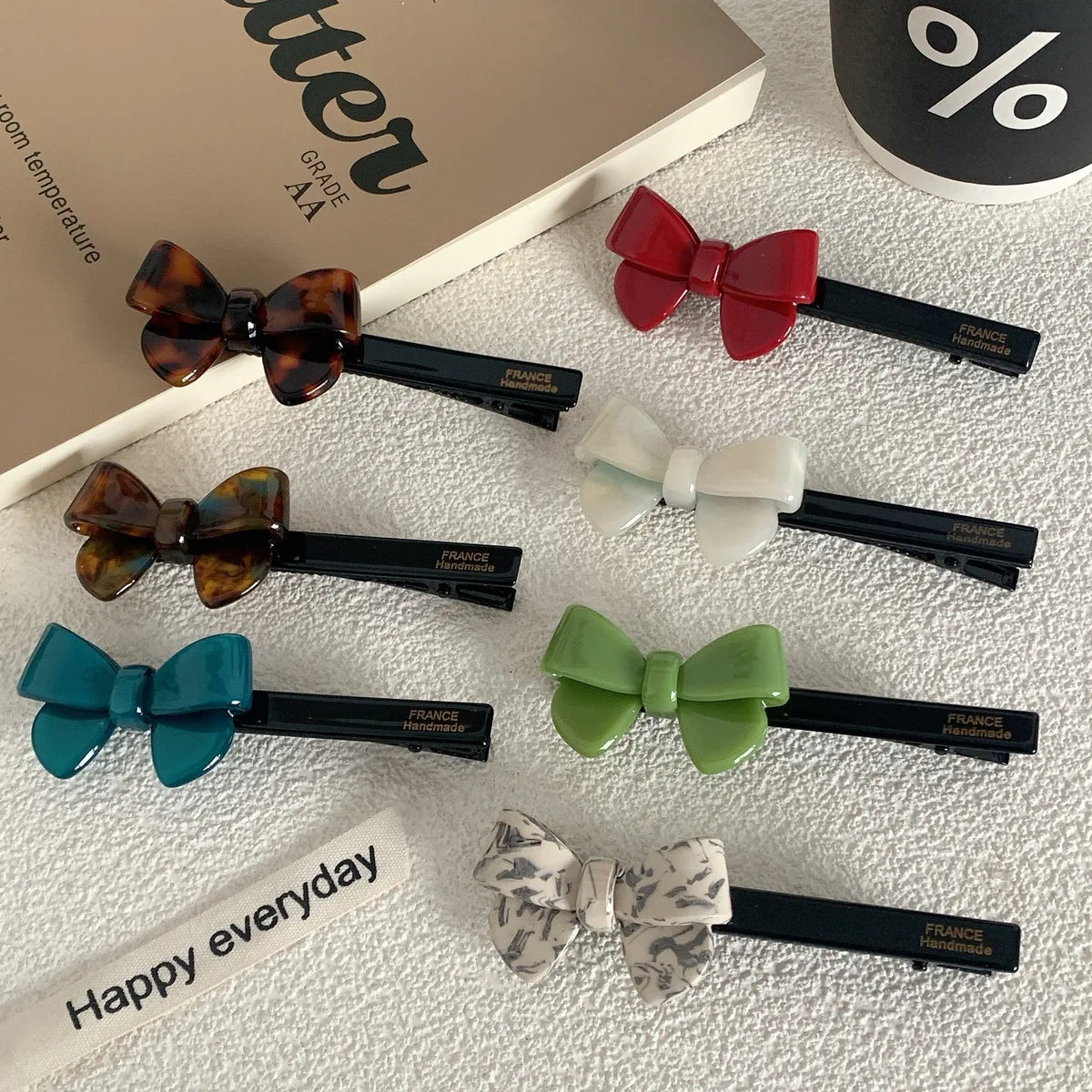 Simple Style Bow Knot Acetic Acid Sheets Hair Clip